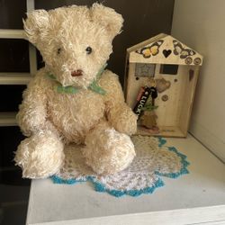 Osito Casita Carpeta De Crochet 