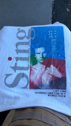 Vintage Sting Nothing Like the Sun World Tour T-Shirt size xl