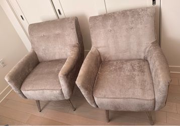 Pair of Modern Upholstered Accent / Dining Chairs ✨