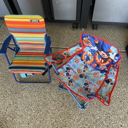 2 Kids Lawn Chairs Mickey Mouse