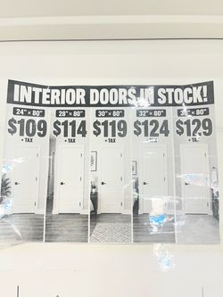 šŖ INTERIOR DOORS IN STOCK ā GREAT PRICES! š„
