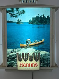 Vintage Lighted Hamms Beer sign