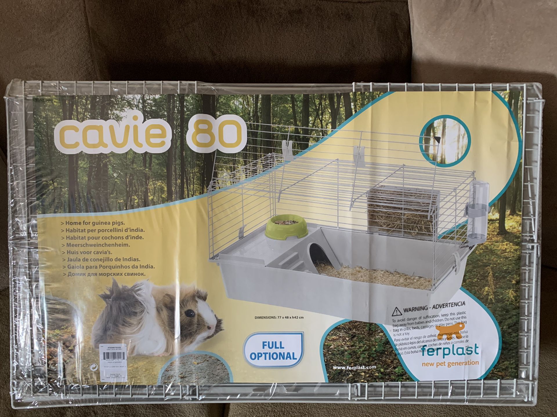 New sealed cavie guinea pig cage with accessories