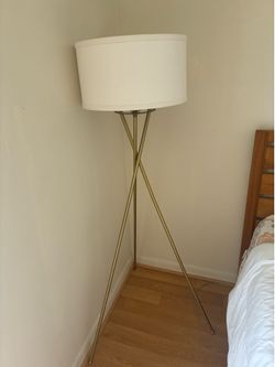 Gold Tripod Floor Lamp