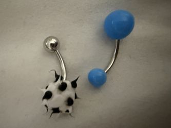 NWOT 14g Tongue Rings Curved Barbell