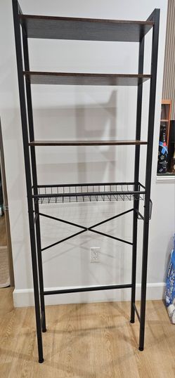 Over the toilet storage rack
