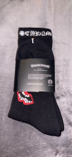 Chrome Hearts Black Crew Socks Size Large