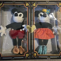 Limited Release Mickey Mouse & Minnie Mouse Collectible Plush Dolls