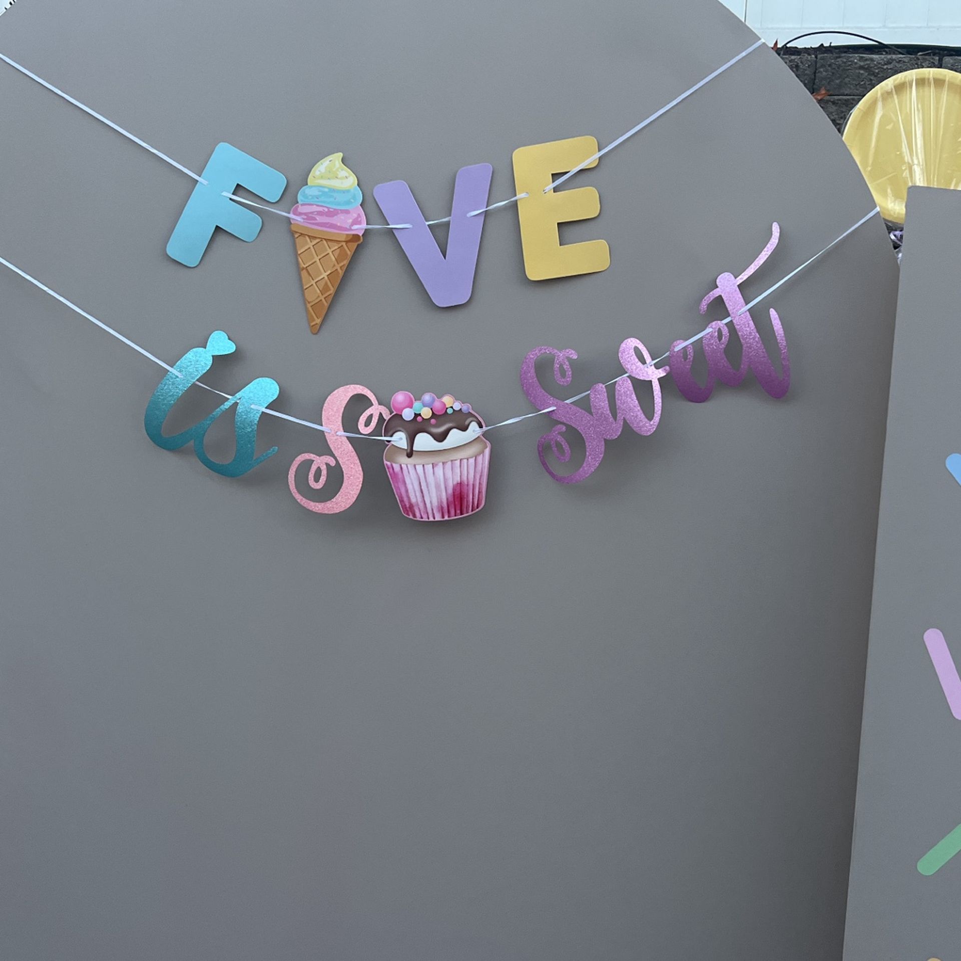 5th Birthday Banner Garland