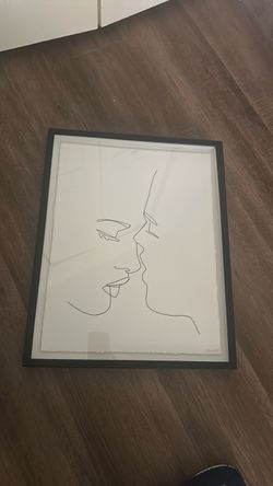 Framed Minimalist Line Art Print