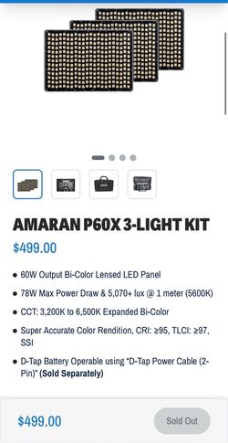 Amaran P60x 3-Light Kit