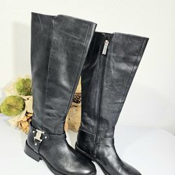 VINCE CAMUTO MID HIGH BLACK BOOTS SIZE 5