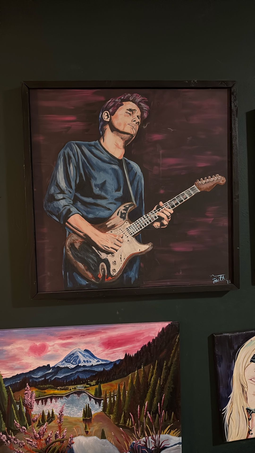 Acrylic John Mayer 2x2 Painting
