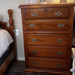 Tall wooden Dresser Drawer cabinet 