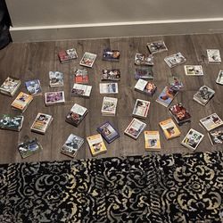 Stacks of cards baseball,basketball,football cards