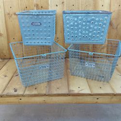 Vintage Metal Locker Baskets - $25 Each