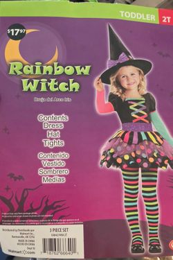 Rainbow Witch Costume
