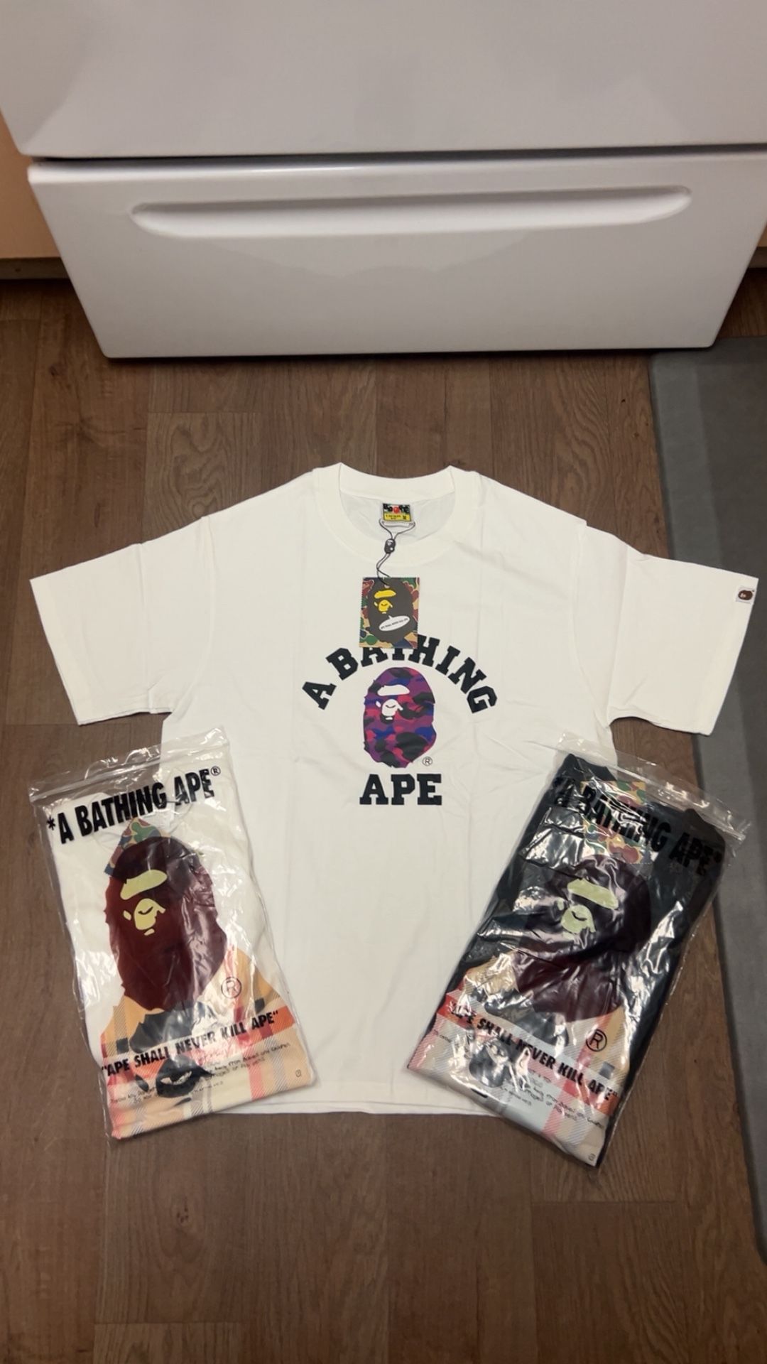 White Bape Tee