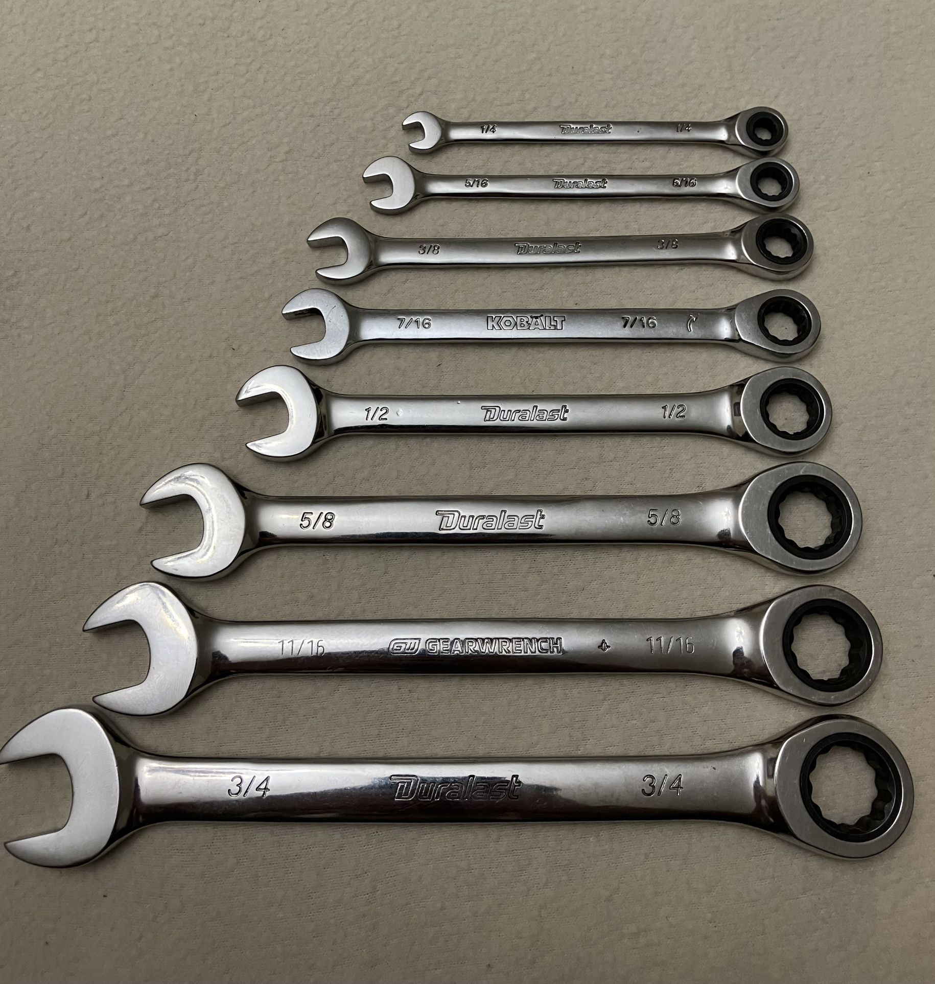 Standard Ratchet Wrench Set  