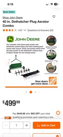The complete John Deere plug aerator and dethatcher system : Excellent Condition