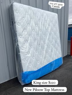 Brand new pillow top king size mattress