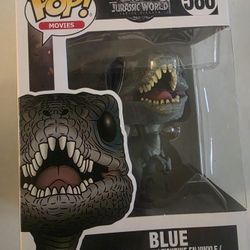 Funko Pop! Blue the Velociraptor from the movie Jurassic World: Fallen Kingdom