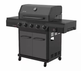 Gourmet Pro 5 Burner plus Side Burner Gas Grill in Graphite