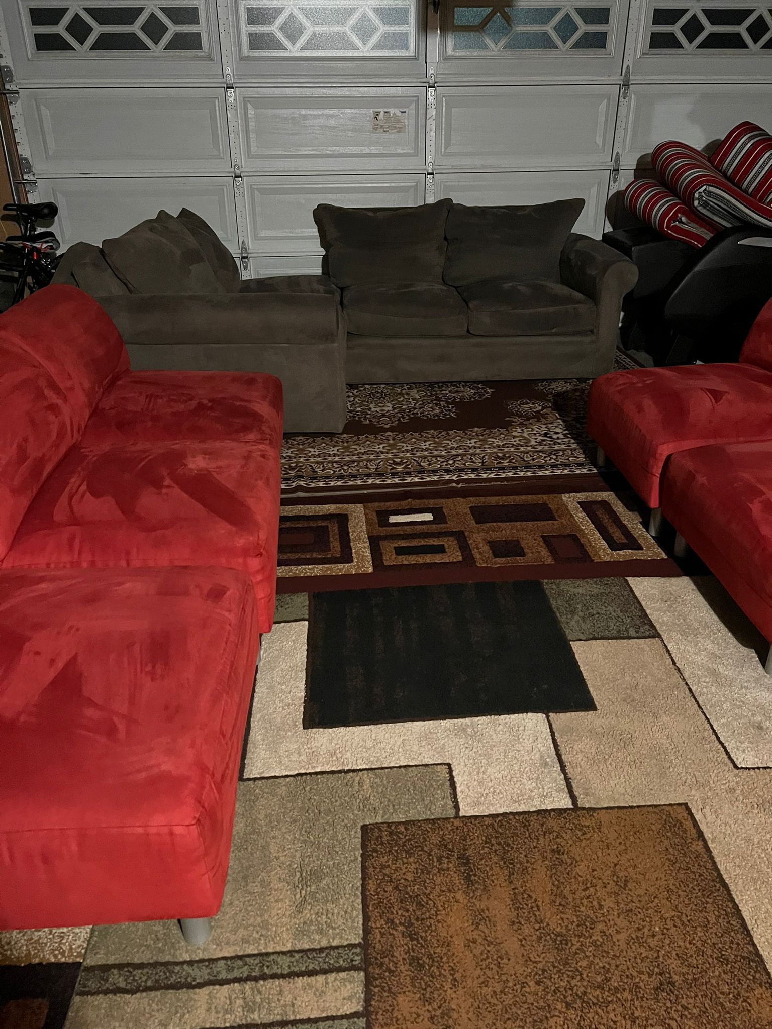 Great Condition Couches Along With Carpets