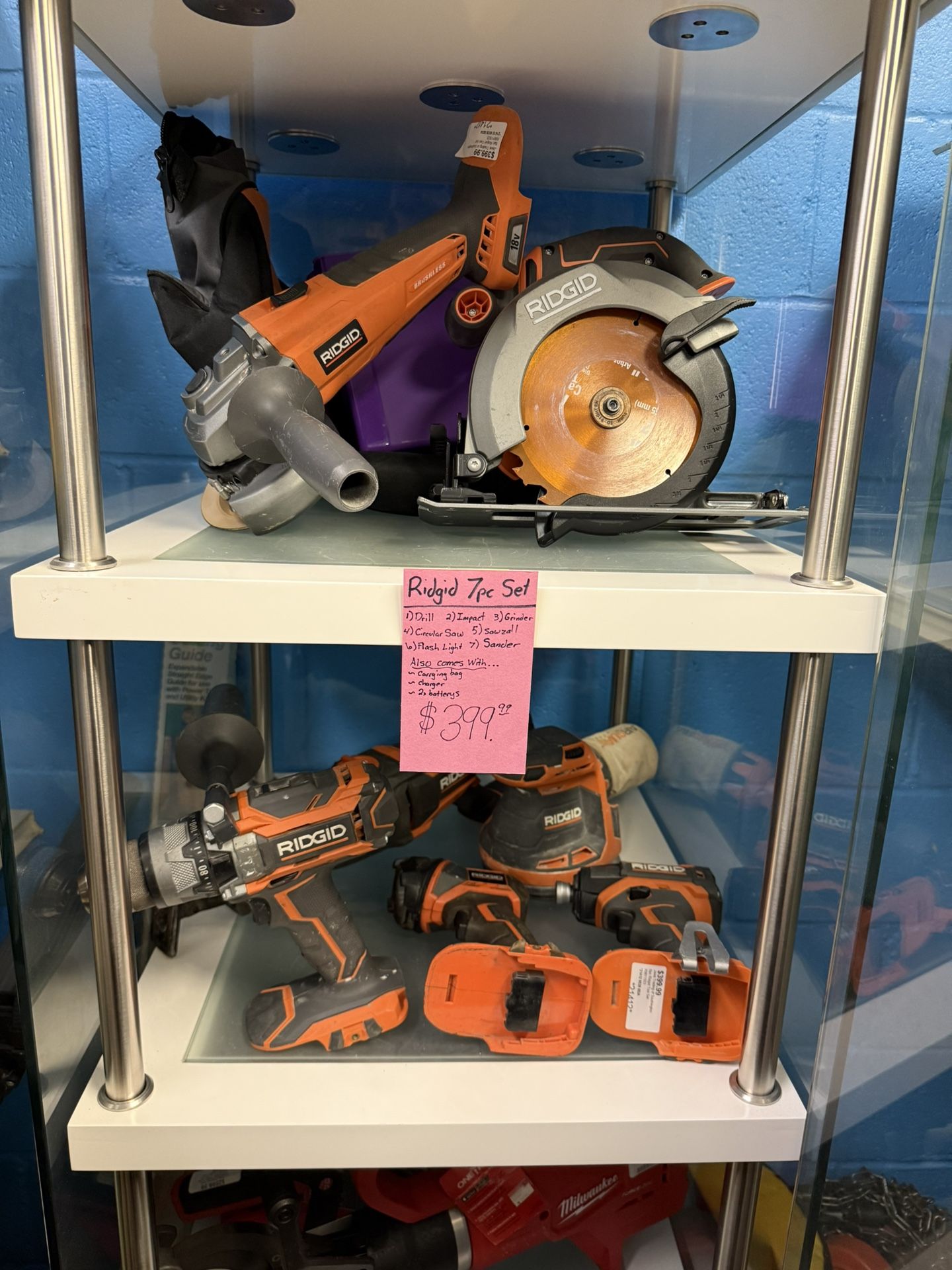 7pc Ridgid Tool Set