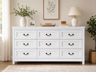 ✨ Brand New White 9-Drawer Dresser – Modern Farmhouse Style | Local Pickup