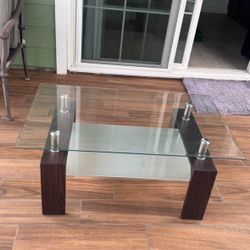 Mesa De Vidrio Con Madera