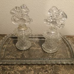 Art Deco - Vintage Glass Vanity Set