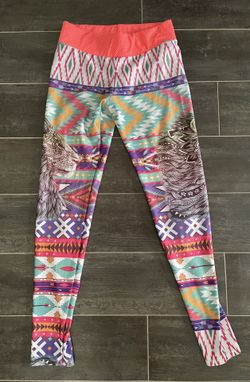 Women’s Workout Pants With Lions And Tribal Print 