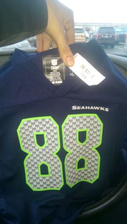 Brand new kids Sea hawks Jersey SZ M
