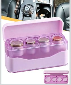 portable Car Coin Organizer Box case