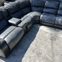 Leather power Reclining Sofa