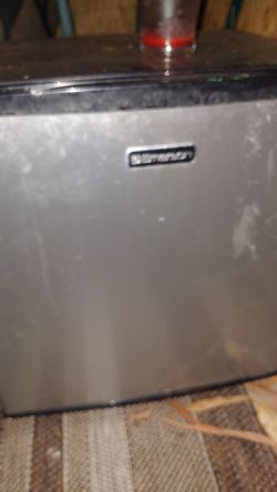 Small fridge works great just needs to be cleaned