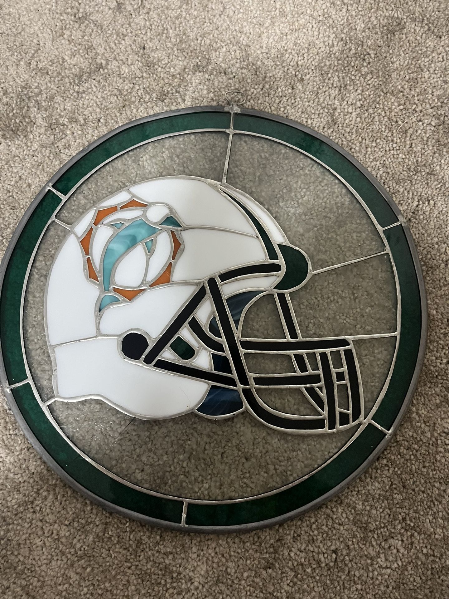 Miami Dolphins Stained Glass