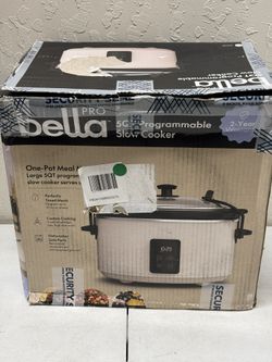 Slow Cooker - Bella Pro – 5-Qt Programmable Slow Cooker (Oatmilk)