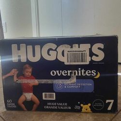 Huggies overnites size 7 Diapers 