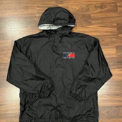 Vintage Sprinter Tommy Sports Windbreaker 1/4 Zip Jacket 2x 