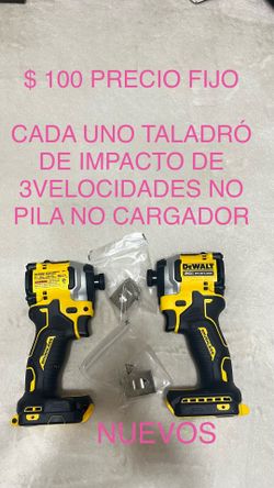$ 100 PRECIO FIJO CADA UNO TALADROS DE IMPACTO BROSHLESS ATÓMICO DE 3 VELOCIDADES NUEVOS NO PILA NO CARGADOR