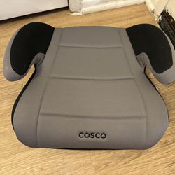 Cosco Booster Car Seat Black/Gray Washable Cover. Lightweight 