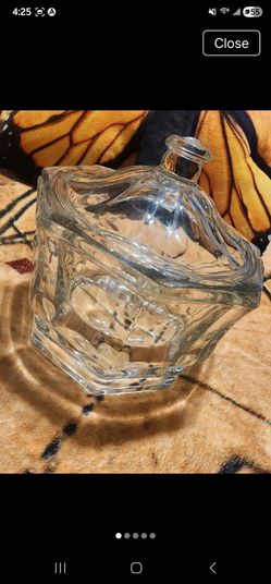 Vintage Glass Candy Jar