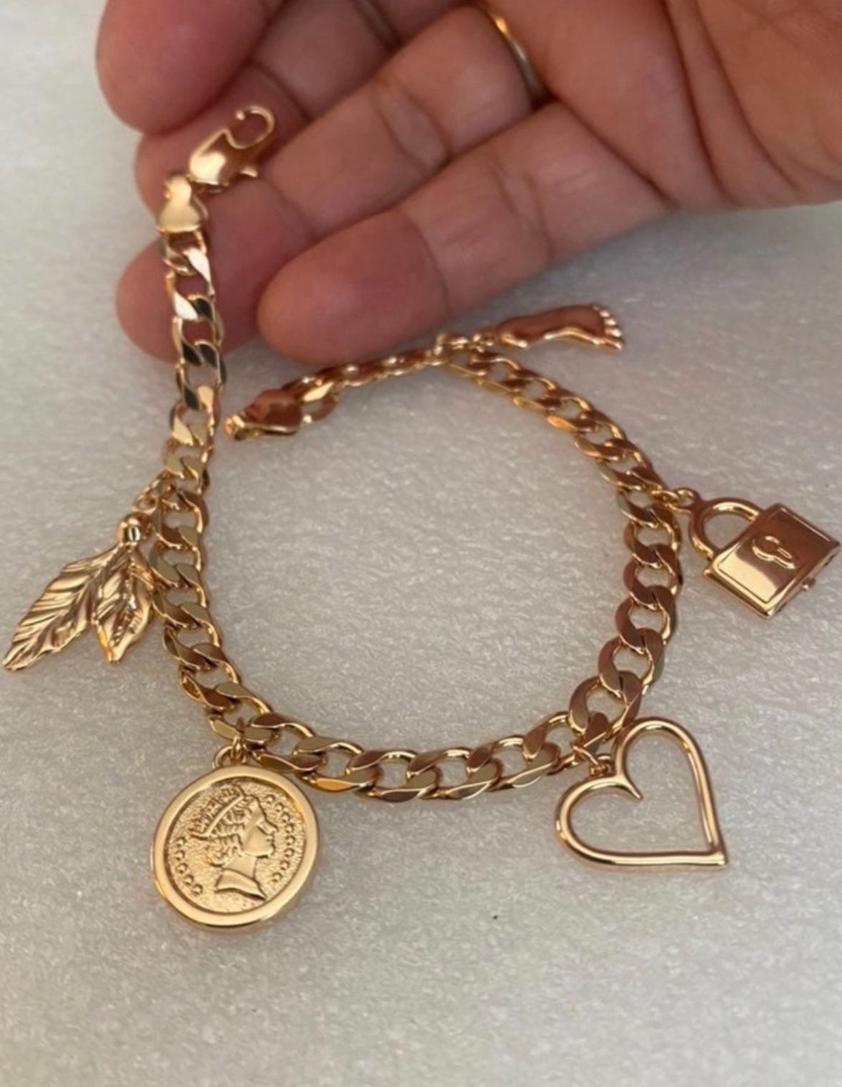 14k gold plated bracelet