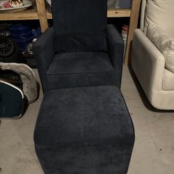 Blue Rocking Chair 