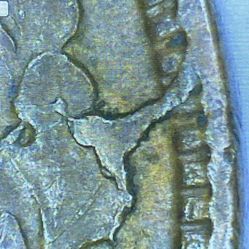 1905 INDIAN HEAD PENNY DIE CRACK CUD ERROR 4 DIAMONDS!! LOOK!