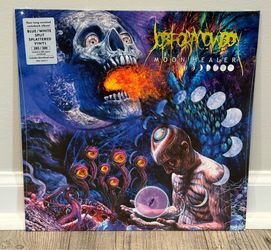 SEALED Job For A Cowboy – Moon Healer LP Blue White Split Splattered Vinyl # 285/300