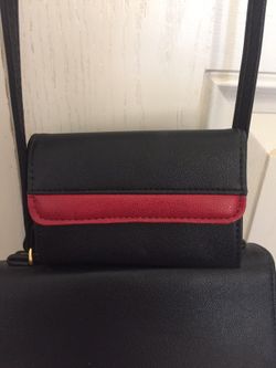 Black/ red purse