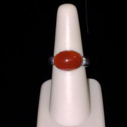 Ring 💍 925 Silver with Gemstone 💎 Size 6 $30